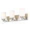 Z-Lite Soledad Vanity, 3-Light, 23 In.W x 6 In.L x 7.5 In.H, Brushed Nickel/White 485-3V-BN - alternate 3